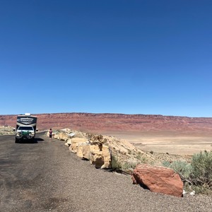 a car driving on a road