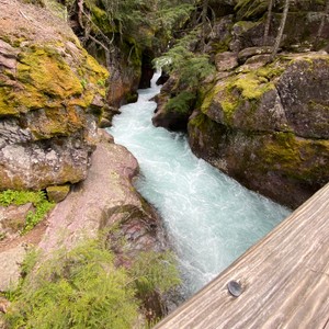 a river flowing through rocks