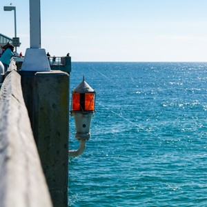 a light house on a pier