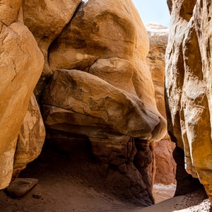 a large rock formation