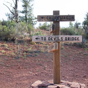 a signpost with a couple of signs on it